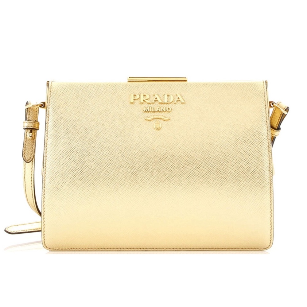Prada Gold Crossbody Bag